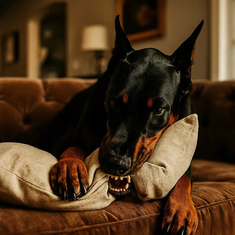 چرا سگم وسایل خونه رو گاز میگیره؟