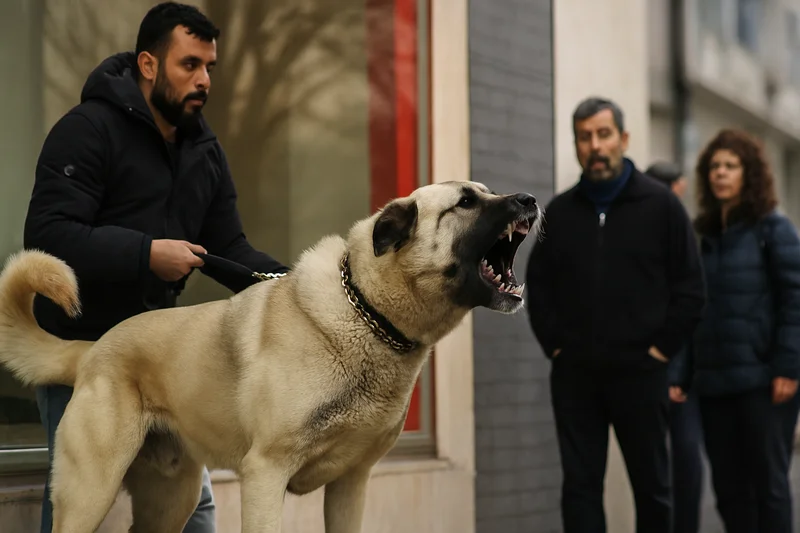برخورد سگ گارد با افراد غریبه