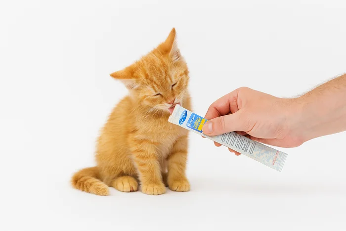 گربه درحال بستنی خوردن