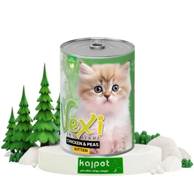 خرید و قیمت کنسرو بچه گربه وکسی طعم مرغ و نخود فرنگی