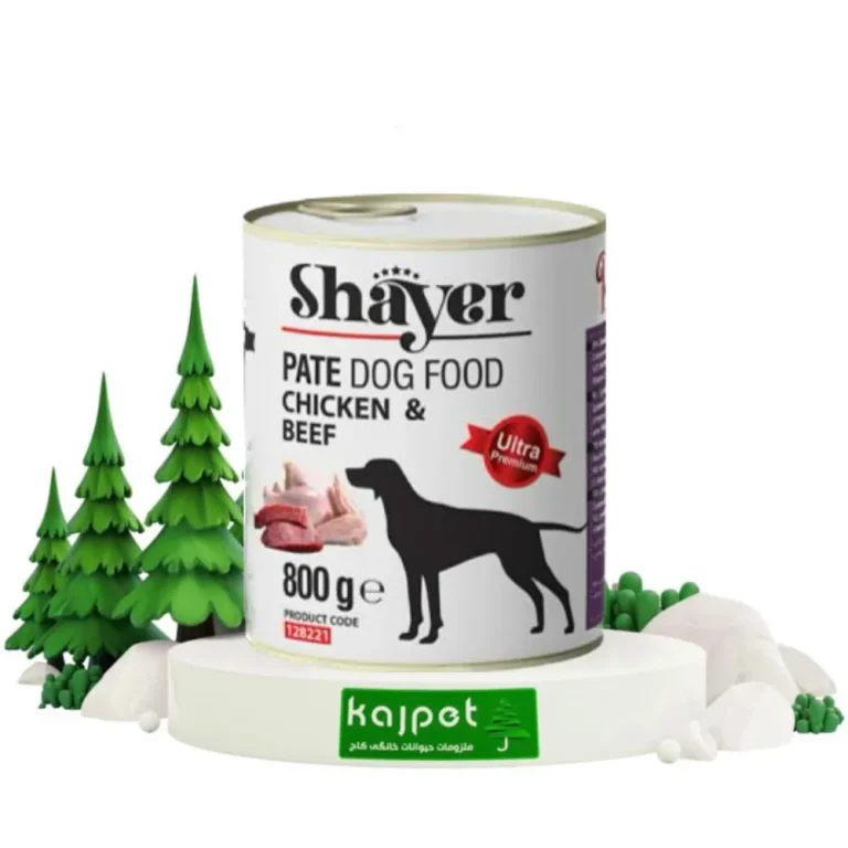 کنسرو پته سگ شایر طعم مرغ و گوشت 800 گرمی
