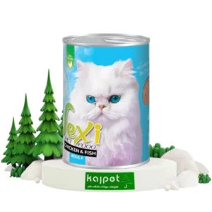 غذای کنسرو گربه بالغ پته مرغ و ماهی400گرمی